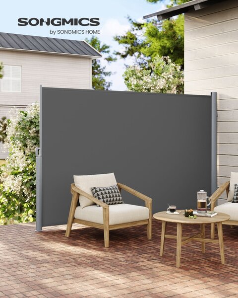Πλευρική τέντα Songmics Γκρι 160x300 cm