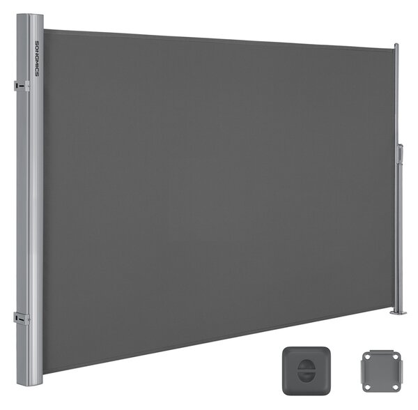 Πλευρική τέντα Songmics Γκρι 160x300 cm