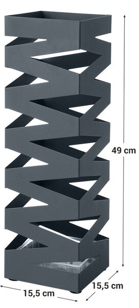 Ομπρελοθήκη Songmics Γκρι 15.5x15.5x49 cm