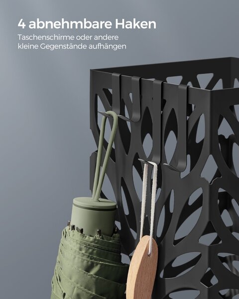 Ομπρελοθήκη Songmics Μαύρο 15.5x15.5x41 cm