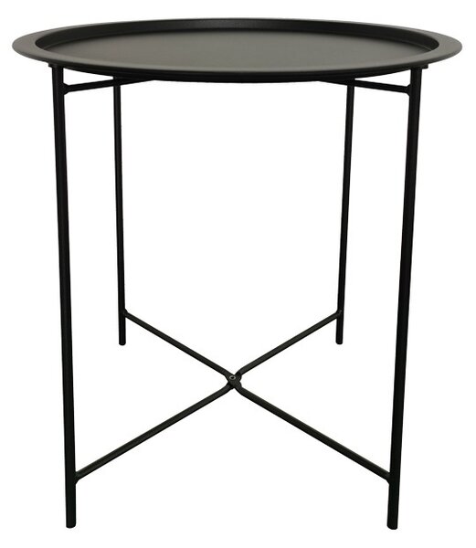 Τραπέζι κήπου Caius Μαύρο 46x46x52 cm