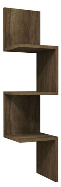 Κρεμαστό γωνιακό ράφι Insta Walnut 25x25x105.5 cm