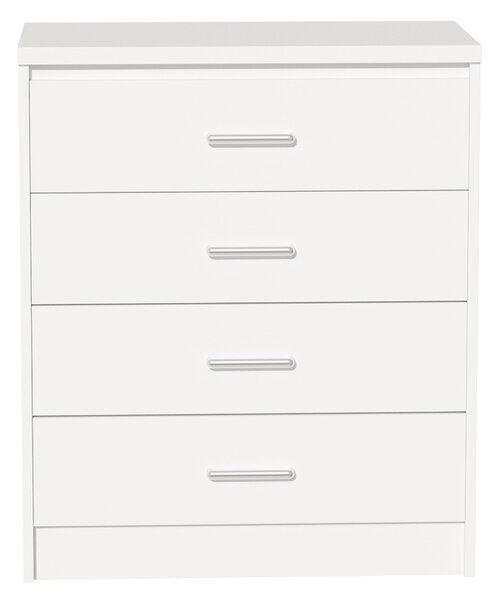 Συρταριέρα Olympus με 4 συρτάρια χρώμα Λευκό 80x40x95 cm