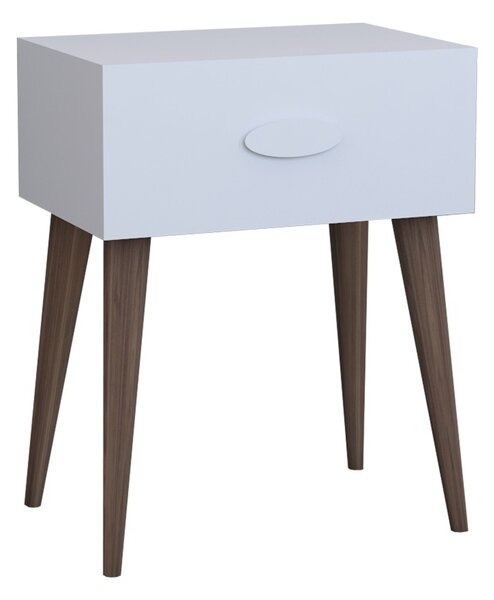 Κομοδίνο Laber Λευκή μελαμίνη 45x30x57.5 cm