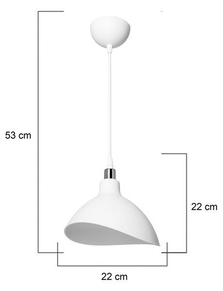 Φωτιστικό οροφής Oufoa plastic PP λευκό 22x22x22+ cm