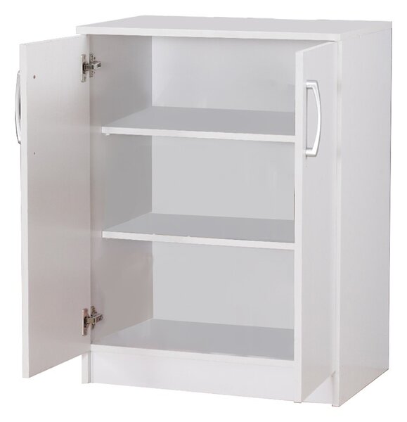 Παπουτσοθήκη Shordo λευκή μελαμίνη-Δρυς 60x40.5x80 cm