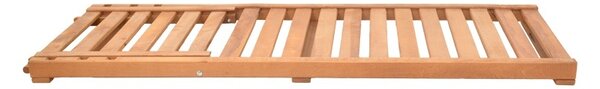 Ξαπλώστρα Specta από μασίφ ξύλο οξιάς καρυδί 60x190x10 cm