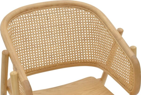 Πολυθρόνα Wenzy από ξύλο masiv φυσικό 58x58x82 cm