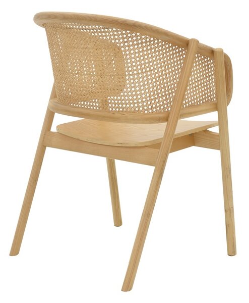 Πολυθρόνα Wenzy από ξύλο masiv φυσικό 58x58x82 cm