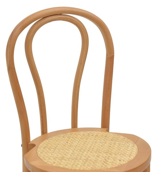 Σκαμπό μπαρ Thonet ξύλο fag φυσικό 41x50x105 cm