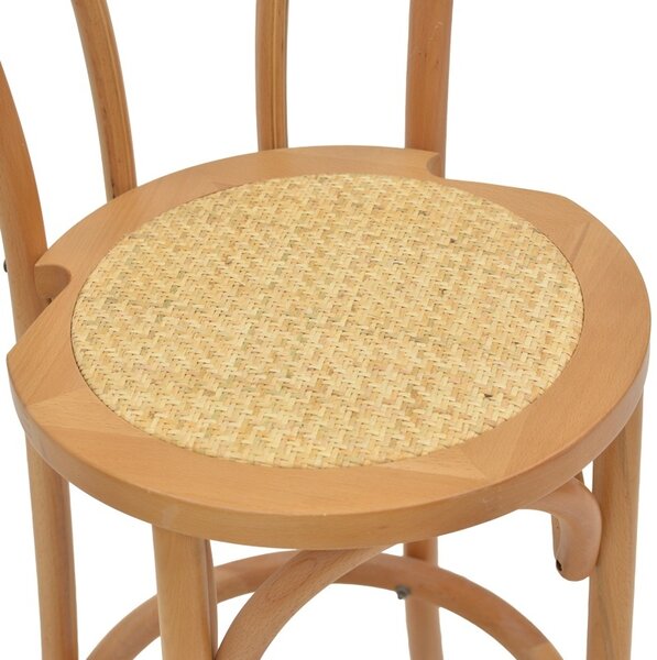 Σκαμπό μπαρ Thonet ξύλο fag φυσικό 41x50x105 cm