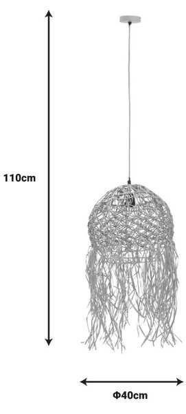 Φωτιστικό οροφής Amelon E27 φυσικό 40x40x110 cm