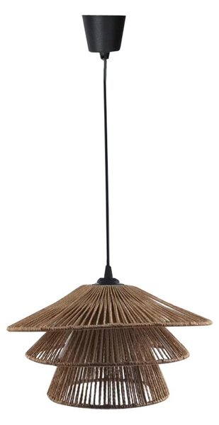 Φωτιστικό οροφής Oakim E27 sfoara din hartie καφέ 35.5x35.5x19+ cm