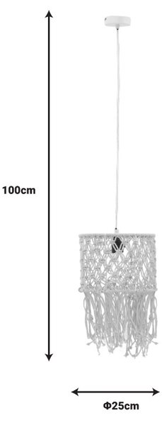 Φωτιστικό οροφής Zelian E27 φυσικό 25x25x100 cm