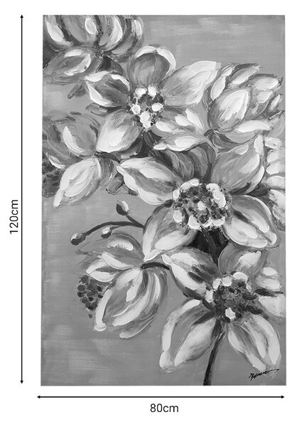Πίνακας καμβά Flourish I 80x3x120 cm