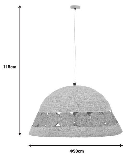 Φωτιστικό οροφής Gervi E27 φυσικό 50x50x110 cm