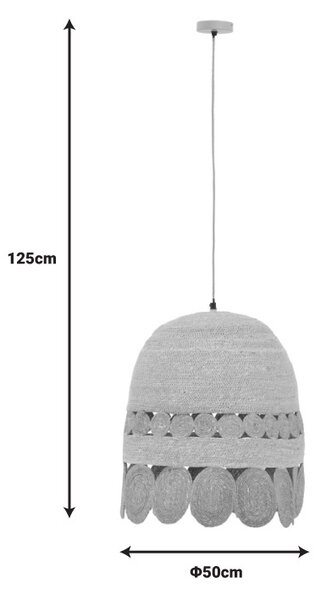 Φωτιστικό οροφής Amide E27 φυσικό 50x50x125 cm