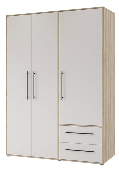 Ντουλάπα Razol 3 Πόρτες Λευκό sonoma μελαμίνη 144.5x59x200 cm