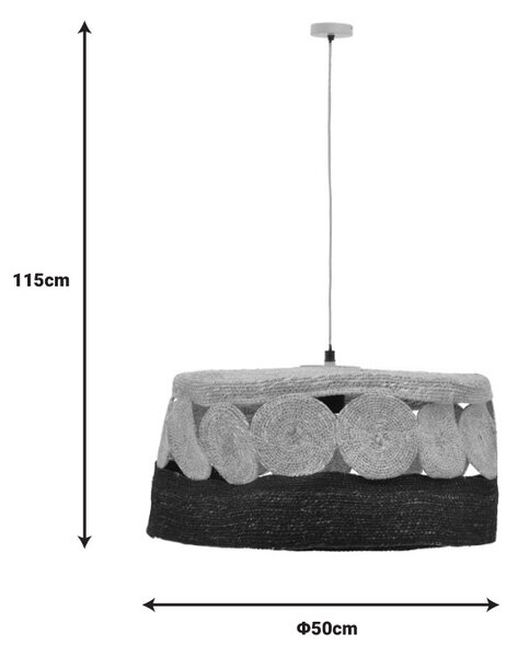 Φωτιστικό οροφής Ormen E27 φυσικό 50x50x115 cm
