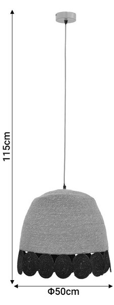 Φωτιστικό οροφής Sonro E27 φυσικό 50x50x115 cm