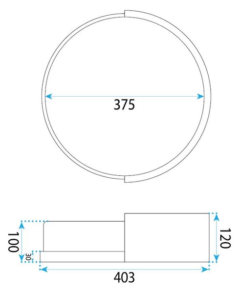 Plafon APP1931-C 40cm WOOD