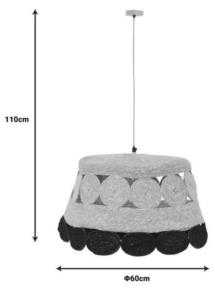 Φωτιστικό οροφής Lozir E27 φυσικό 60x60x110 cm