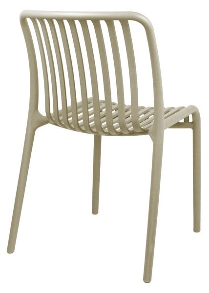 Καρέκλα κήπου de bar Laudre πλαστικό PP cappuccino 42x58x79 cm