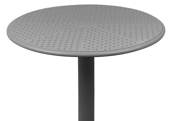Τραπέζι κήπου Merkon πλαστικό PP Ανθρακί 60x60x75 cm