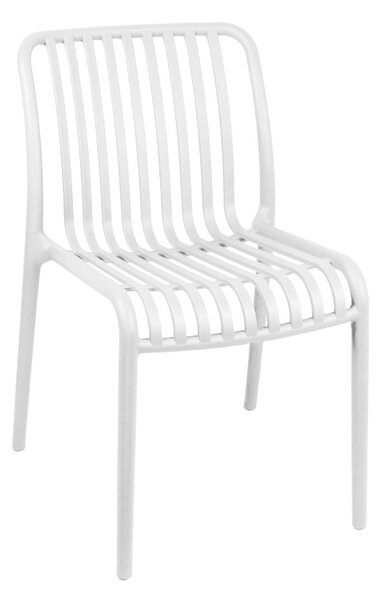 Καρέκλα κήπου Zoi πλαστικό PP λευκό 42x58x79 cm