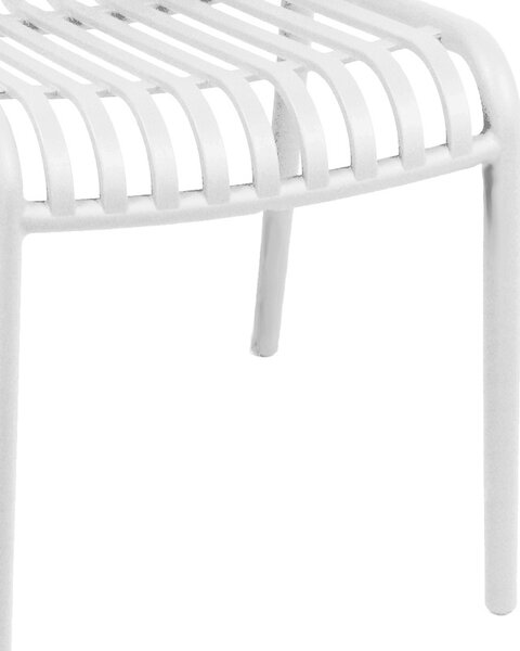 Καρέκλα κήπου Zoi πλαστικό PP λευκό 42x58x79 cm