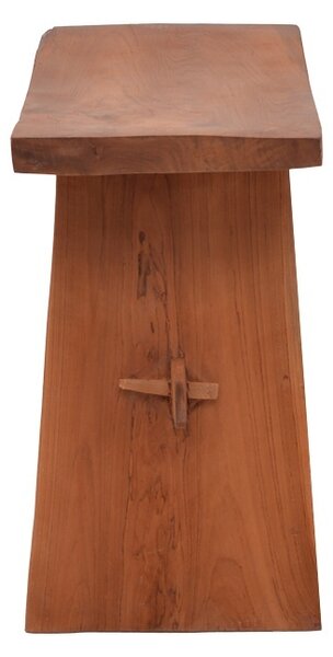 Σκαμπό Shogun από ξύλο teak σε φυσική απόχρωση 46x28x46 cm