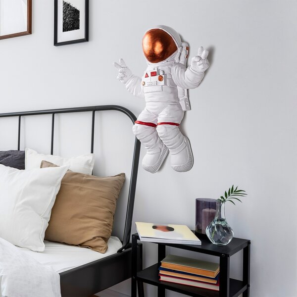 Διακοσμητικό Τοίχου Yak-001 Astronaut, Κεραμιδί, 35x47x10 cm