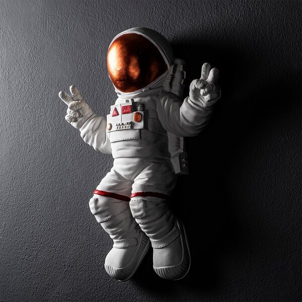 Διακοσμητικό Τοίχου Yak-001 Astronaut, Κεραμιδί, 35x47x10 cm