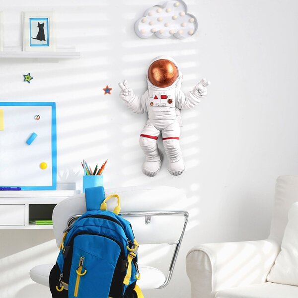 Διακοσμητικό Τοίχου Yak-001 Astronaut, Κεραμιδί, 35x47x10 cm