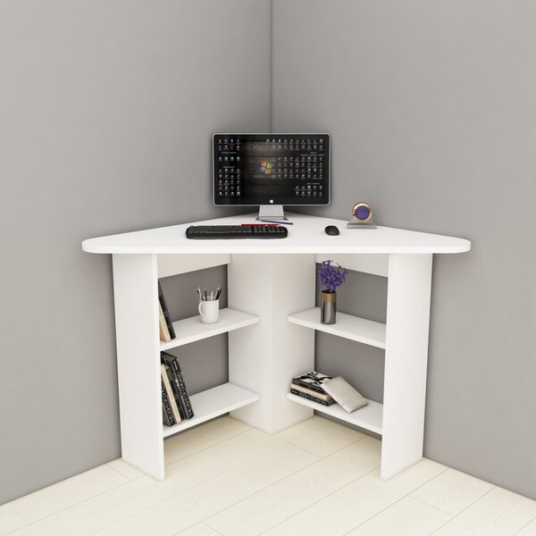 Γωνιακό γραφείο Corner Λευκό 80x73.8x80 cm
