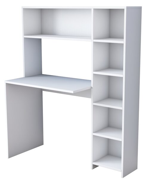 Γραφείο με βιβλιοθήκη HA104 Λευκό 113.2x141.8x40 cm