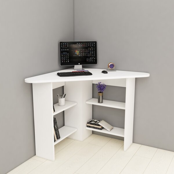 Γωνιακό γραφείο Corner Λευκό 80x73.8x80 cm