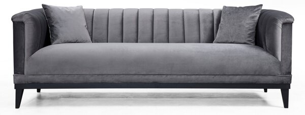 3θέσιος καναπές Trendy Σκούρο Γκρι 225x79x89 cm