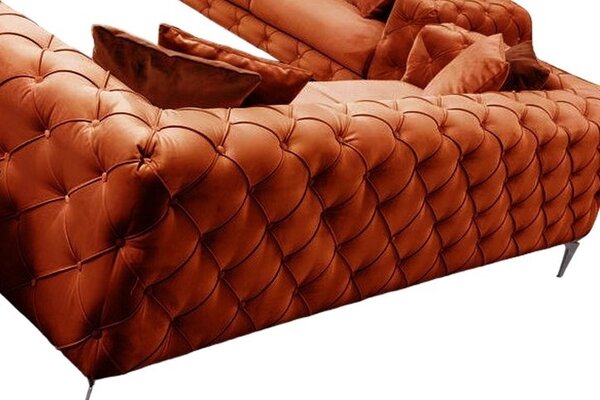 2θέσιος καναπές Como Πορτοκαλί 197x73x90 cm