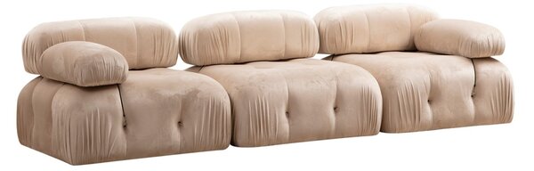 Αρθρωτός καναπές Bubble 3 θέσεων Κρεμ 288x95x75 cm