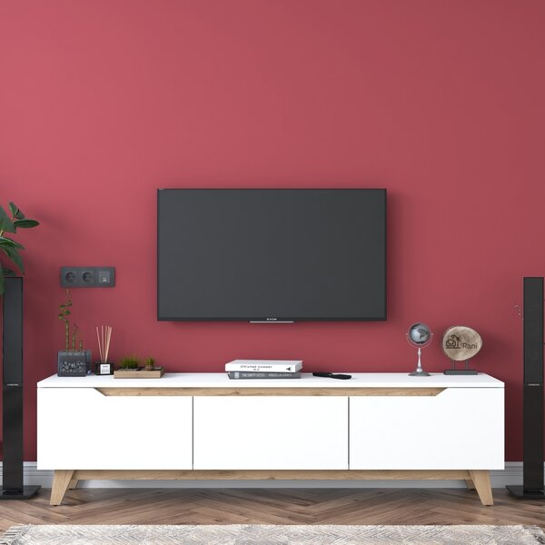Έπιπλο TV D1 Λευκό 180x35x48.6 cm