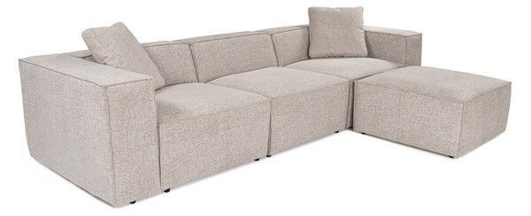 Γωνιακός Καναπές Lora Καφέ 303x193x65 cm