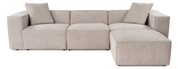 Γωνιακός Καναπές Lora Καφέ 303x193x65 cm
