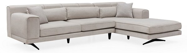 Γωνιακός Καναπές Jivago Μπεζ 308x198x78 cm