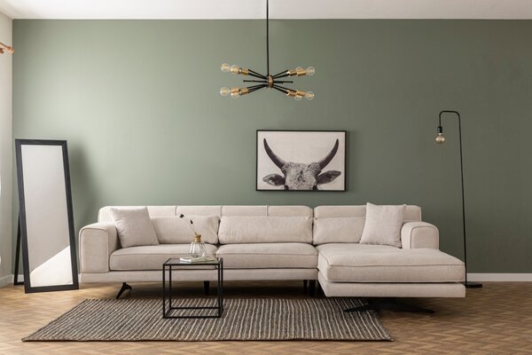 Γωνιακός Καναπές Jivago Μπεζ 308x198x78 cm