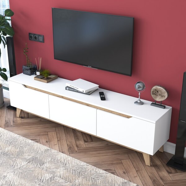 Έπιπλο TV D1 Λευκό 180x35x48.6 cm