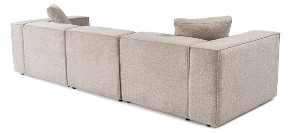 Γωνιακός Καναπές Lora Καφέ 303x193x65 cm