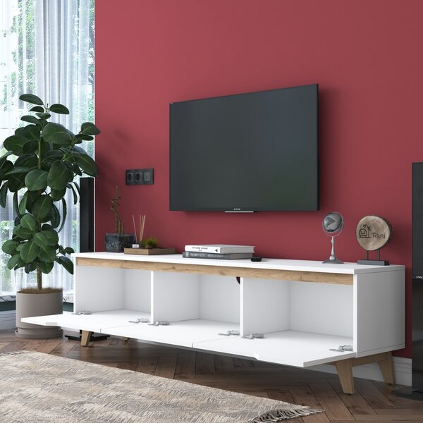 Έπιπλο TV D1 Λευκό 180x35x48.6 cm