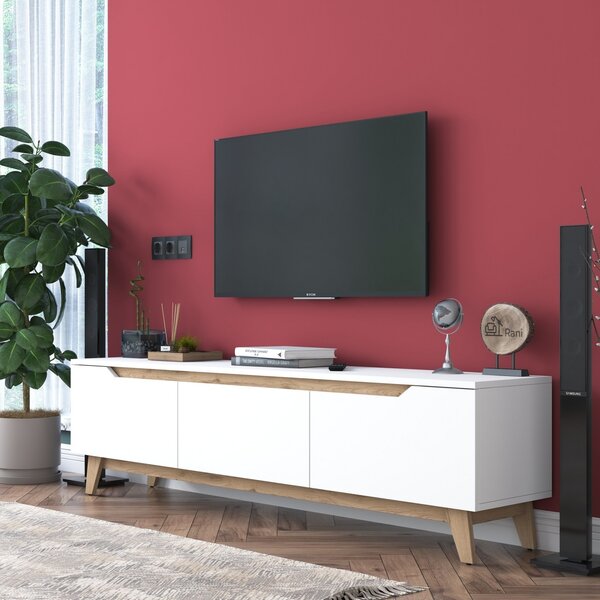 Έπιπλο TV D1 Λευκό 180x35x48.6 cm