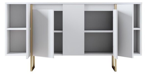 Κονσόλα Luxe Λευκό 160x35x80 cm